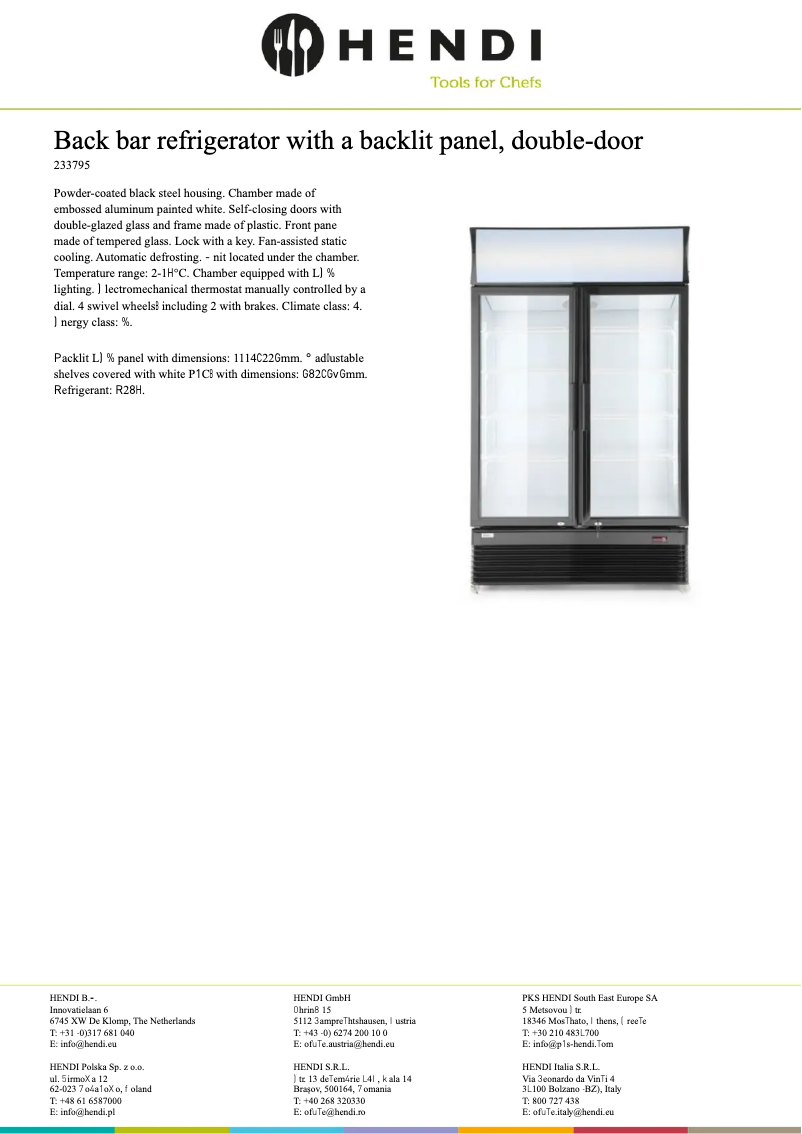 Page n°1 - Fiche technique Arktic 233795