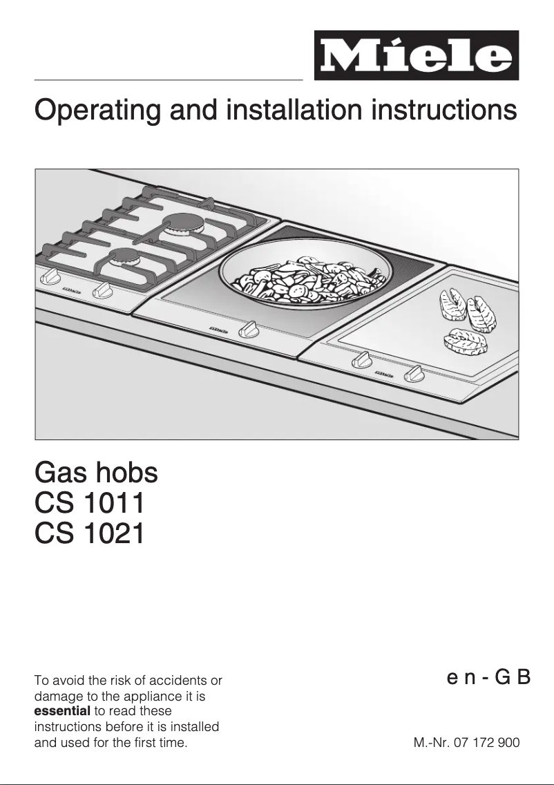 Page 1 de la notice Mode d'emploi Miele CS 1011 G