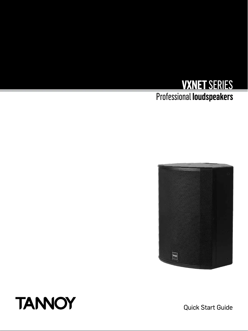 Page 1 de la notice Manuel utilisateur Tannoy VXNET 15Q
