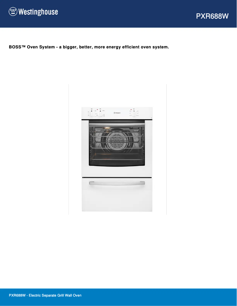Image de la première page du manuel de l'appareil PXR688W