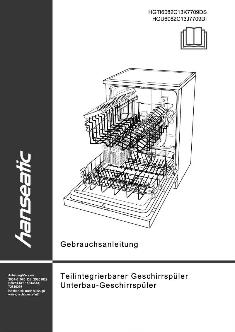 Image de la première page du manuel de l'appareil HGU6082C13J7709DI
