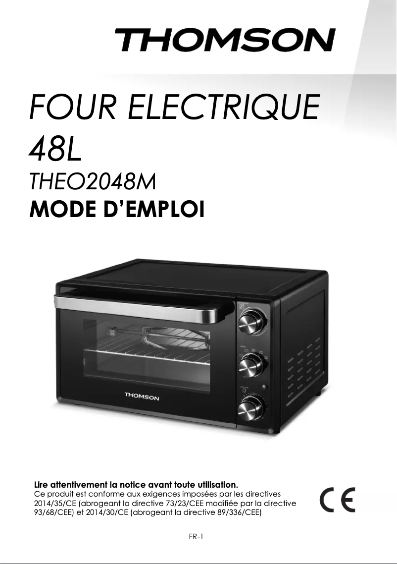 Page 1 de la notice Manuel utilisateur Thomson THEO2048M