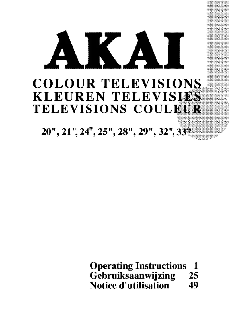 Page n°1 - Manuel utilisateur AKAI CTB21NTF