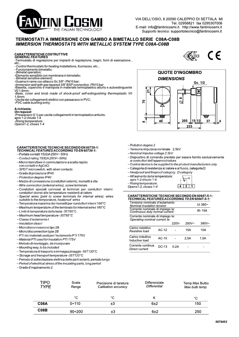 Image de la première page du manuel de l'appareil C08