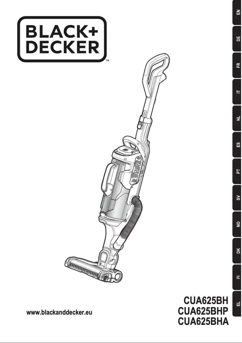 Page 1 de la notice Manuel utilisateur Black & Decker CUA625BHA