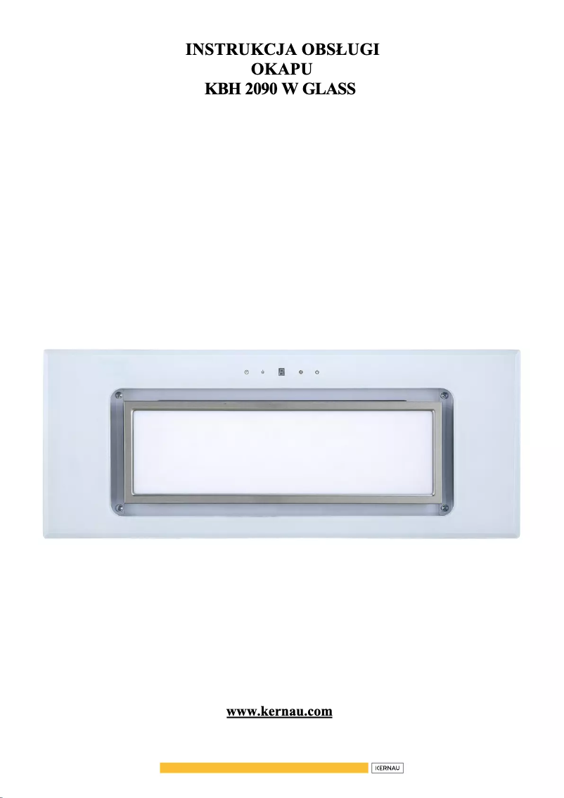 Page n°1 - Manuel utilisateur Kernau KBH 0860 W