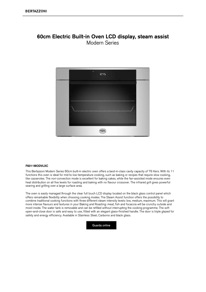 Image de la première page du manuel de l'appareil F6011MODPTN