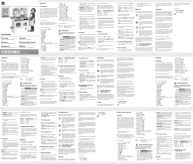 Page 1 de la notice Manuel utilisateur Playtive HG05082