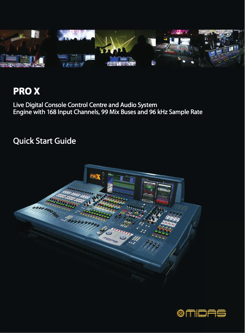 Image de la première page du manuel de l'appareil PRO X