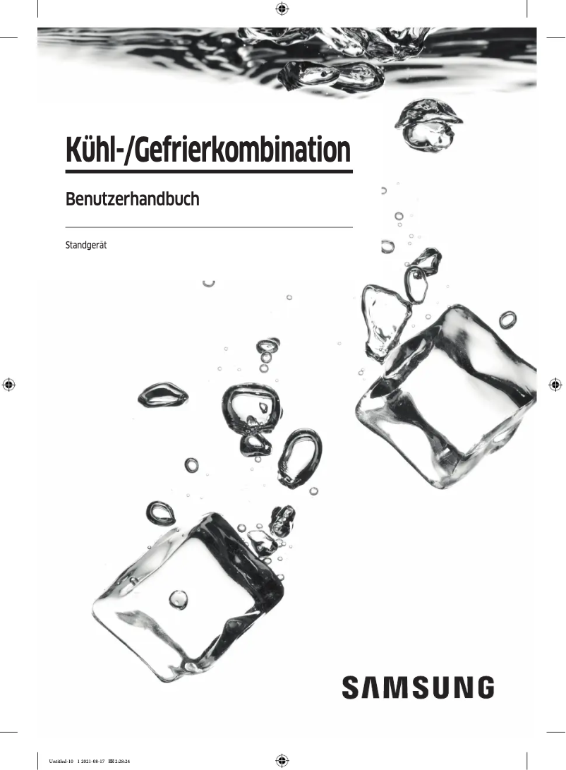 Image de la première page du manuel de l'appareil RF23R62E3SR