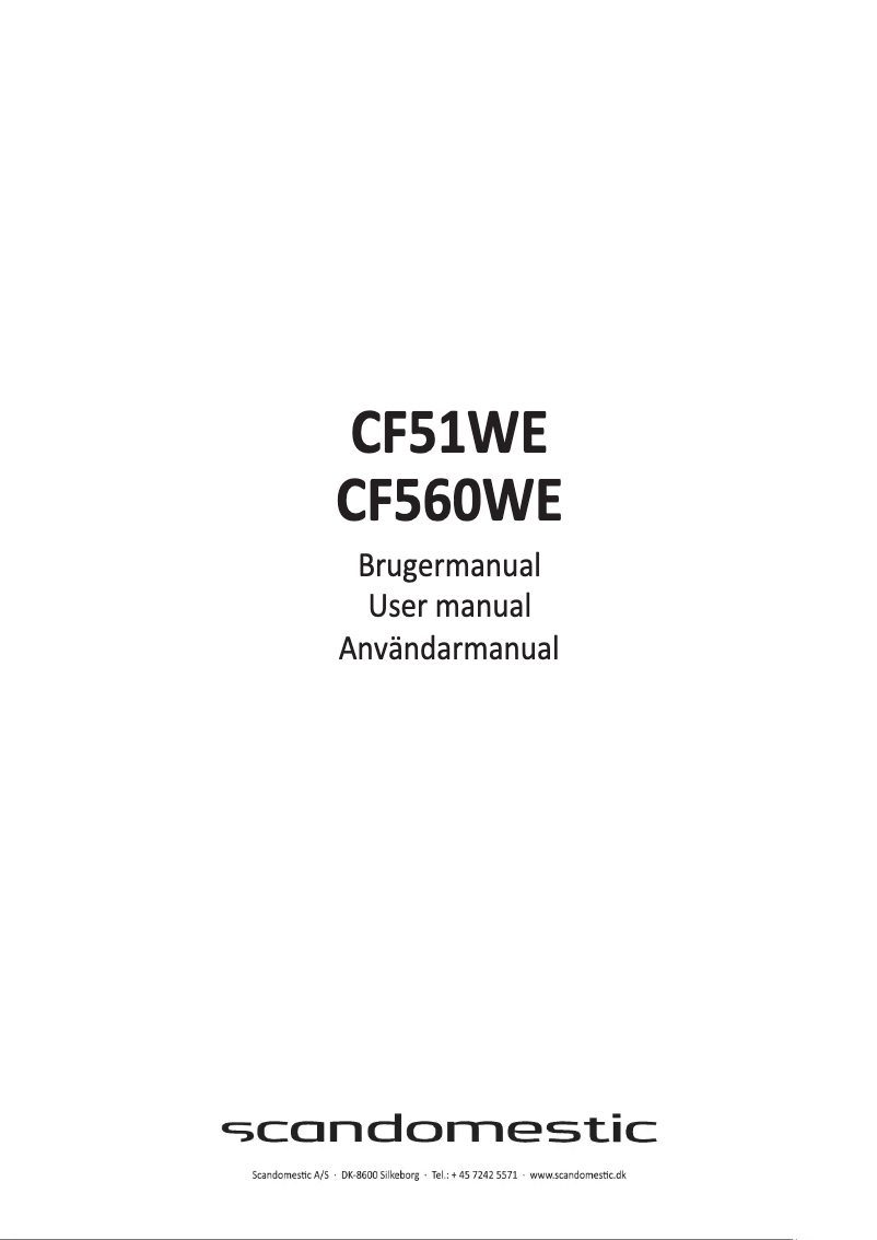 Image de la première page du manuel de l'appareil CF560WE