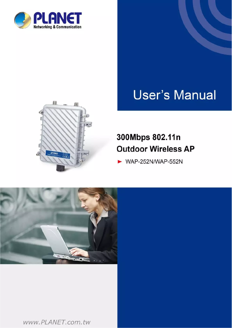 Page 1 de la notice Manuel utilisateur Planet WAP-252N