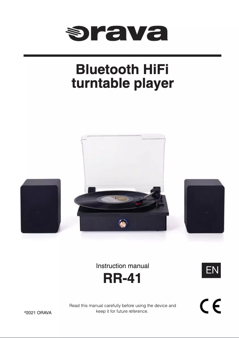 Page 1 de la notice Manuel utilisateur Orava RR-41
