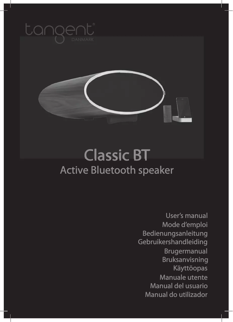 Página 1 del manual Manual de usuario Tangent Classic BT
