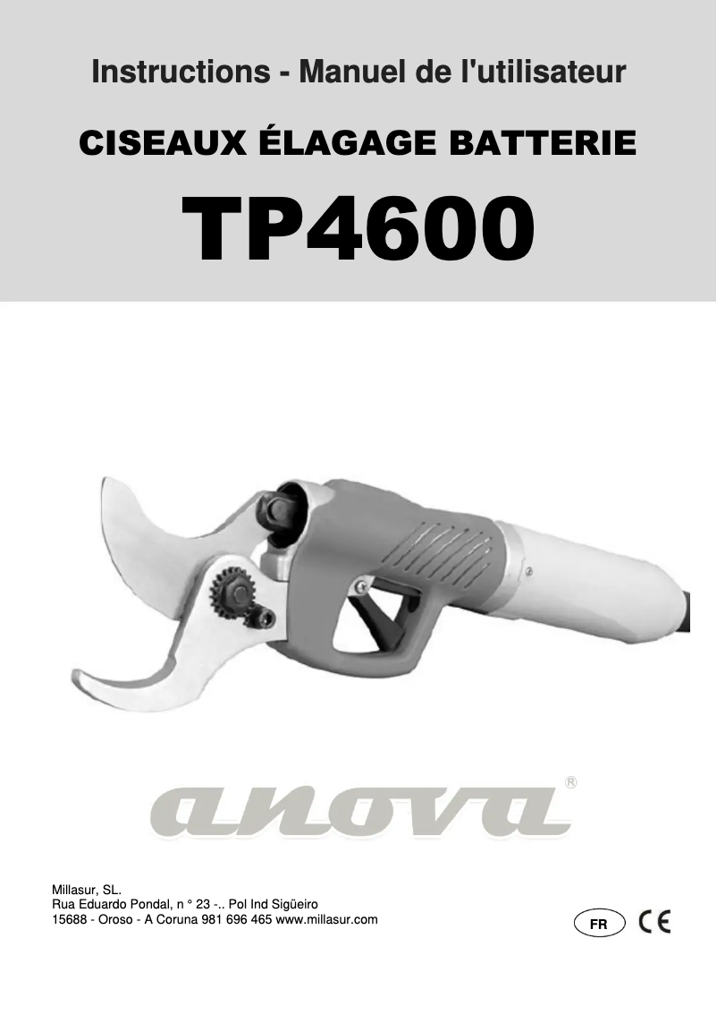 Imagen de la primera página del manual del dispositivo TPB4600