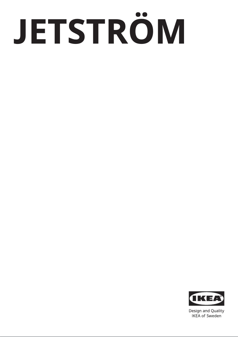 Image de la première page du manuel de l'appareil JETSTRÖM 305.560.26