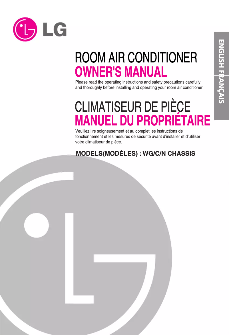 Page 1 de la notice Manuel utilisateur LG W246BH