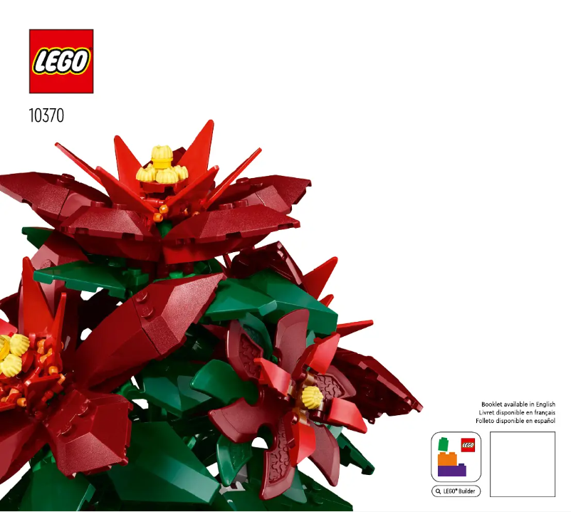 Page 1 de la notice Manuel utilisateur Lego Botanical Collection 10370