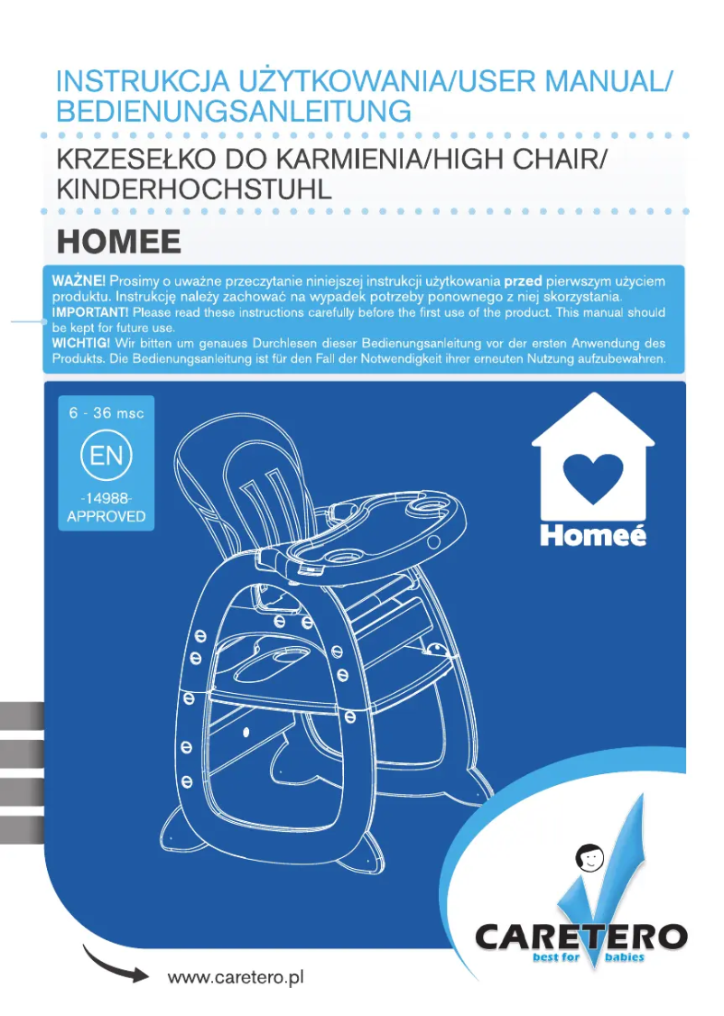 Page 1 de la notice Manuel utilisateur Caretero Homee