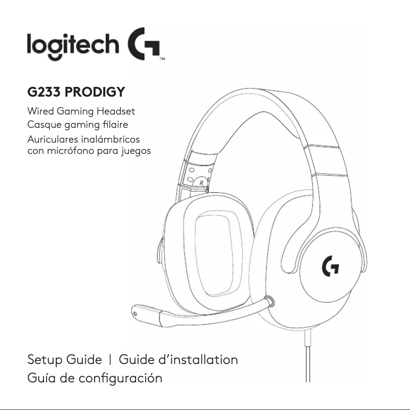 Page 1 de la notice Manuel utilisateur Logitech G233 Prodigy