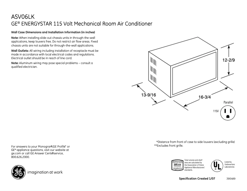 Imagen de la primera página del manual del dispositivo ASV06LK