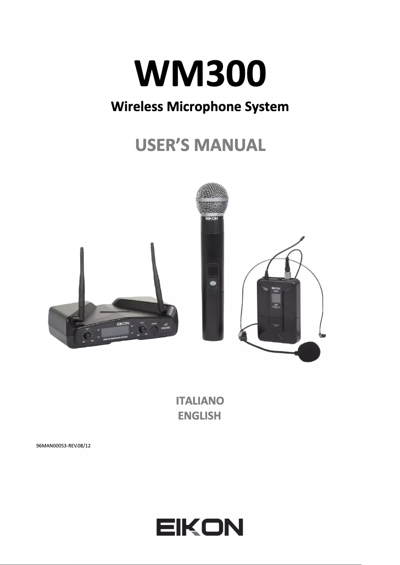 Imagen de la primera página del manual del dispositivo WM300DM