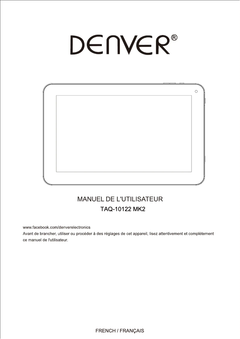 Image de la première page du manuel de l'appareil TAQ-10122 MK2