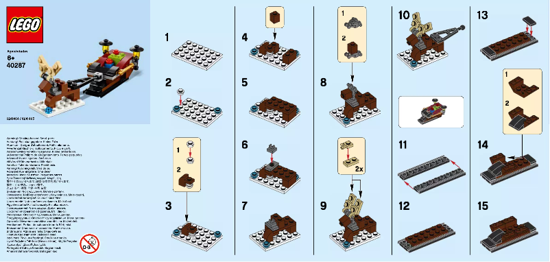 Page 1 de la notice Manuel utilisateur Lego Sleigh 40287