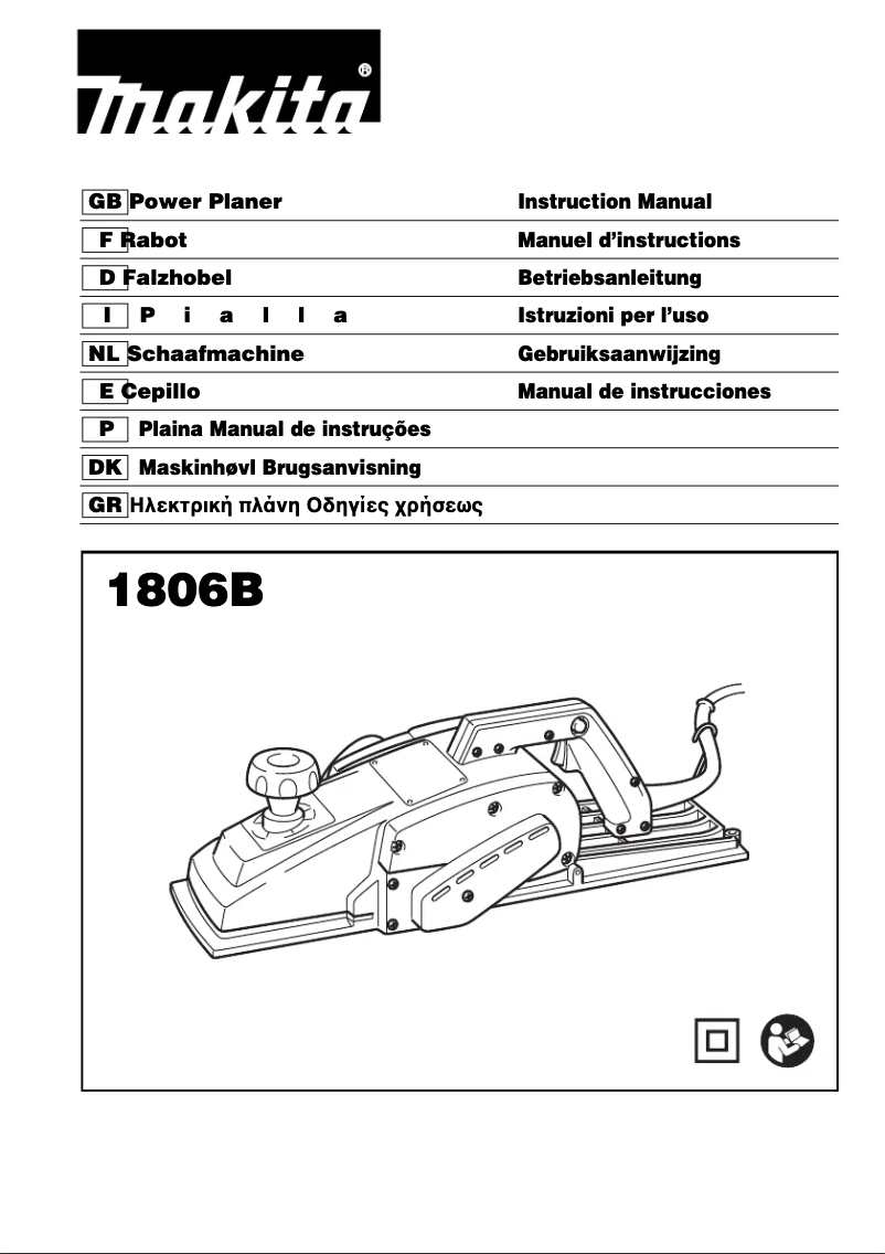 Page 1 de la notice Manuel utilisateur Makita 1806B