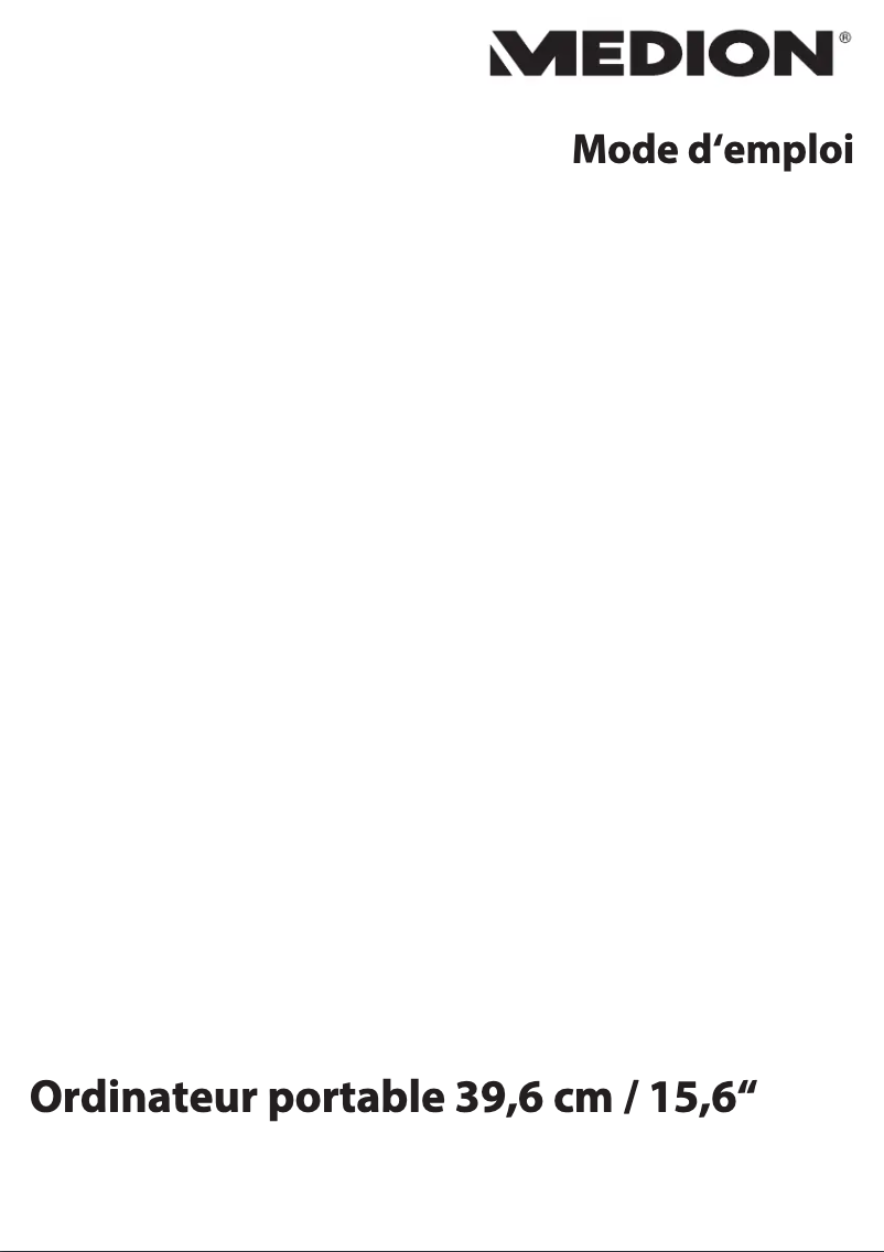 Page 1 de la notice Manuel utilisateur Medion ERAZER Deputy P40 (MD 62532)