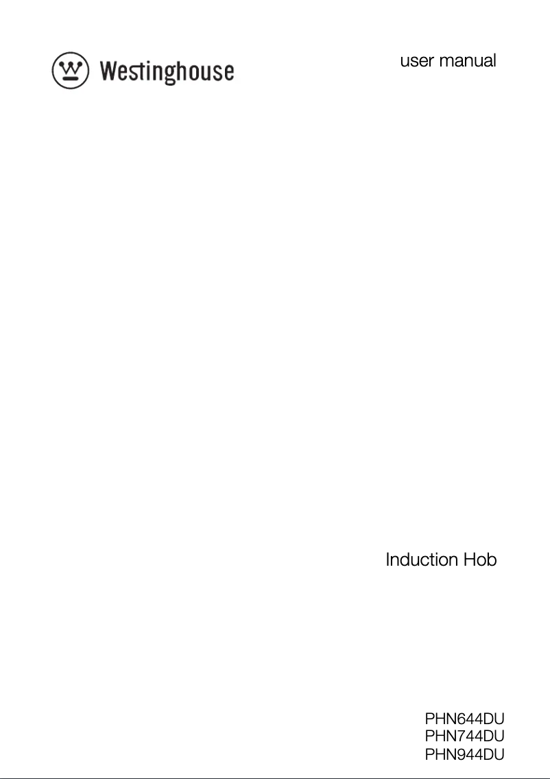 Page n°1 - Mode d'emploi Westinghouse PHN944DU
