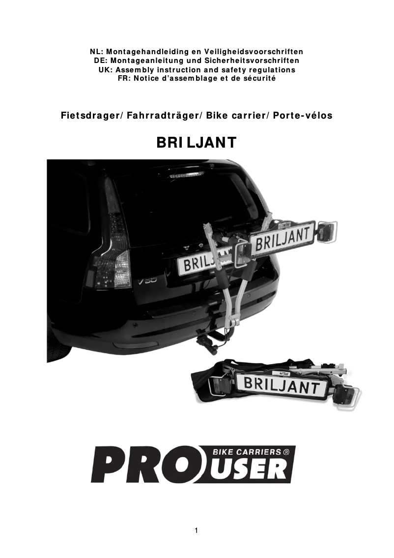 Page n°1 - Fiche technique Pro-User Briljant