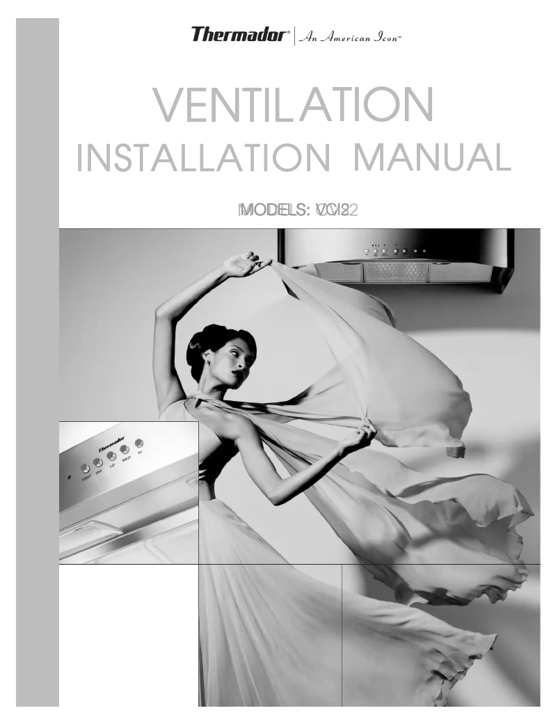 Page 1 de la notice Guide d'installation Thermador VCI21CS