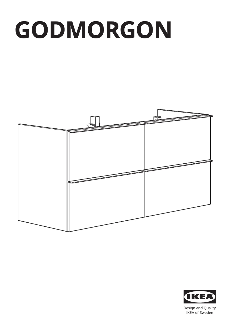 Page 1 de la notice Manuel utilisateur Ikea GODMORGON 303.440.96