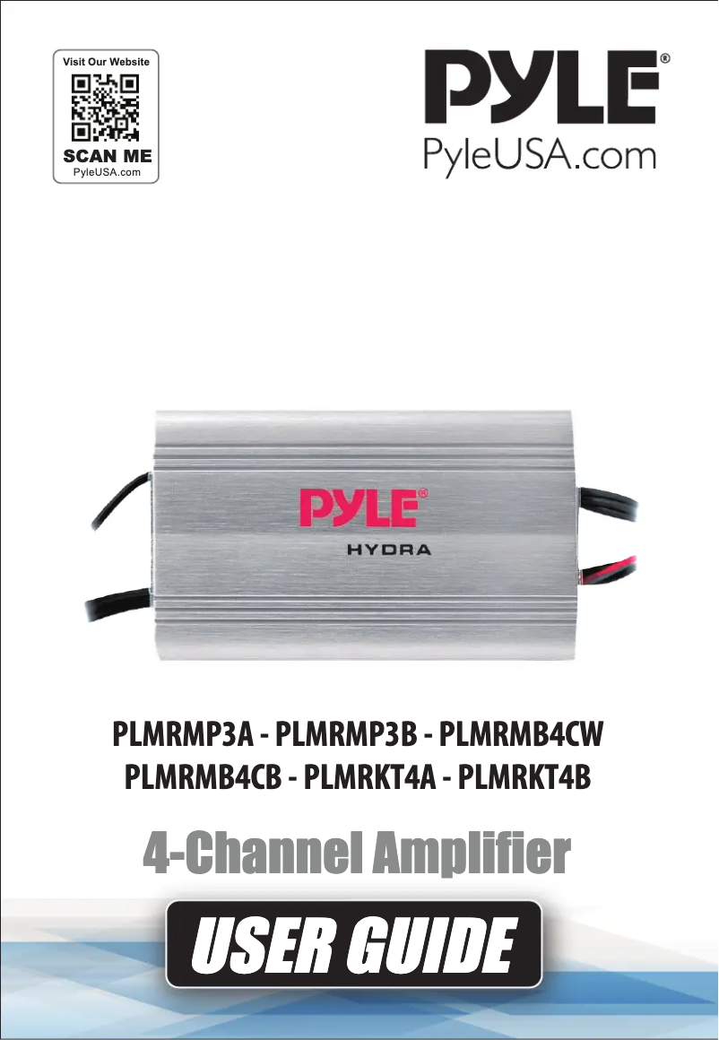 Page 1 de la notice Manuel utilisateur Pyle PLMRMB4CW