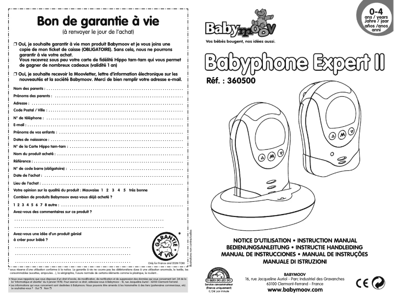 Página 1 del manual Manual de usuario Babymoov Expert II