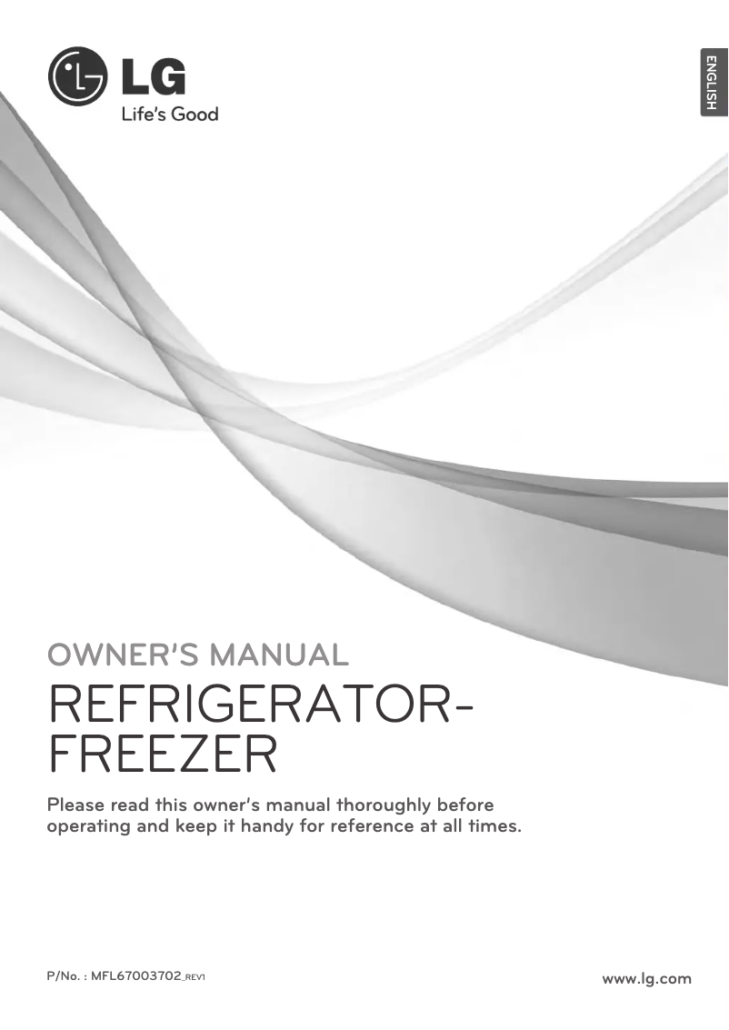 Page 1 de la notice Manuel utilisateur LG GB7138A2VZ1