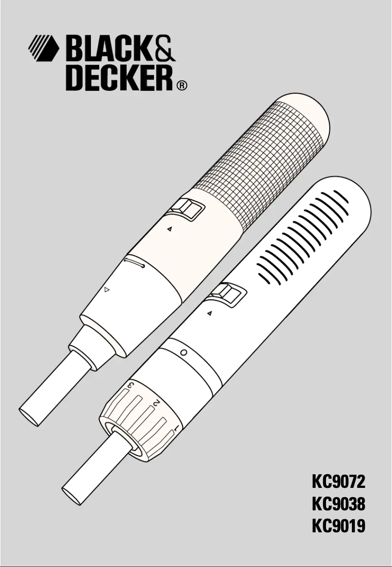 Page 1 de la notice Manuel utilisateur Black & Decker KC9072