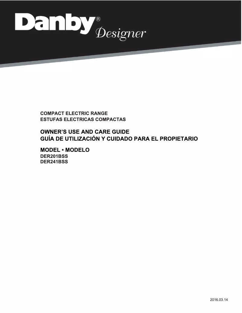 Page 1 de la notice Manuel utilisateur Danby DER201BSS
