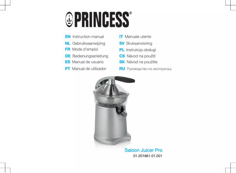 Page 1 de la notice Manuel utilisateur Princess Saloon Pro 201861