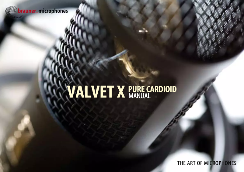 Page n°1 - Manuel utilisateur Brauner Valvet