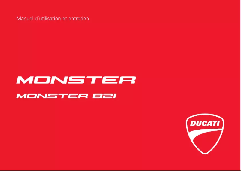 Image de la première page du manuel de l'appareil Monster 821 (2018)
