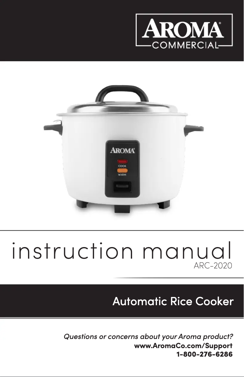 Page 1 de la notice Manuel utilisateur Aroma ARC-2020