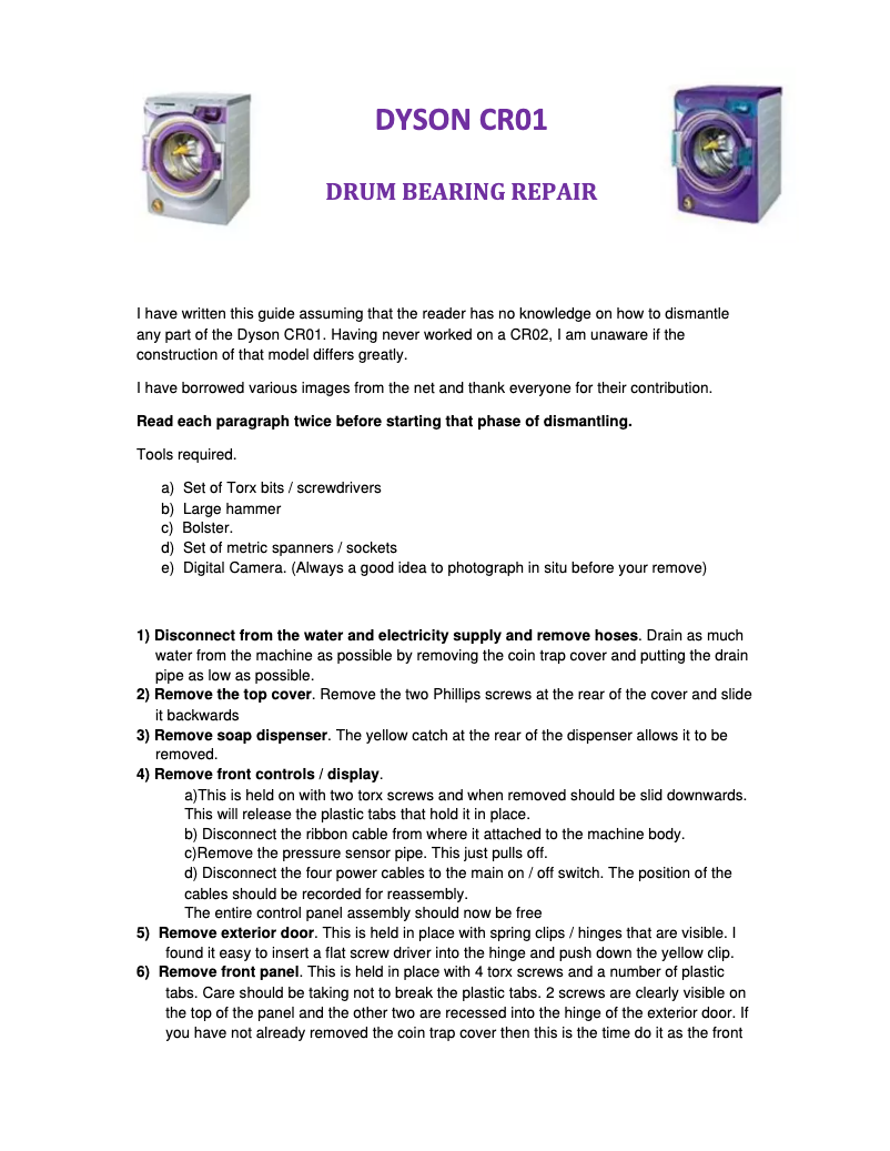 Página 1 del manual Manual de usuario Dyson CR01 Aqua