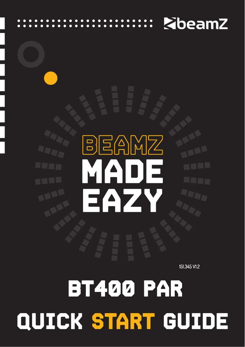 Page 1 de la notice Manuel utilisateur BeamZ BT400