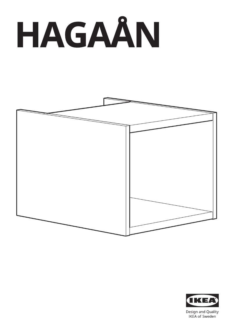 Image de la première page du manuel de l'appareil HAGAÅN 405.355.14