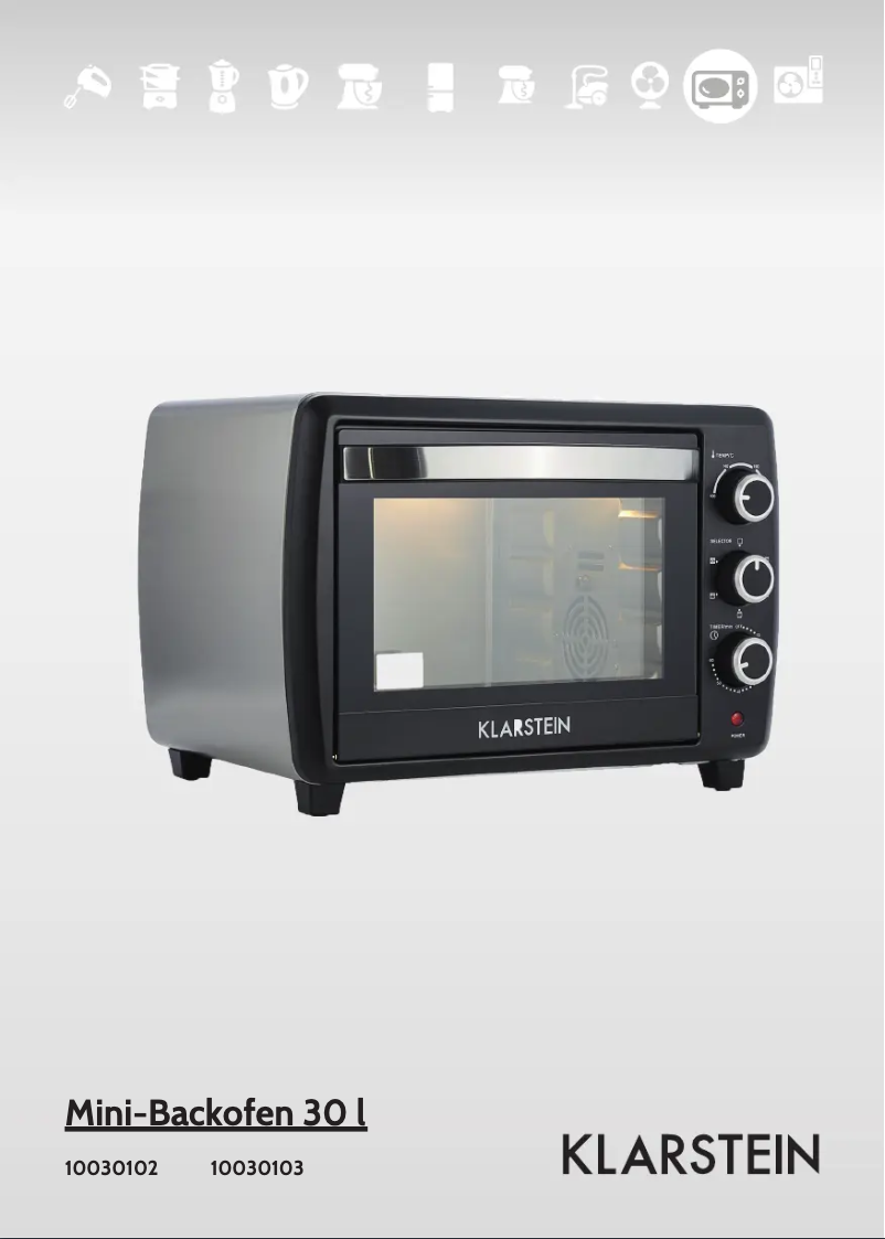 Page 1 de la notice Manuel utilisateur Klarstein Mini 10030102
