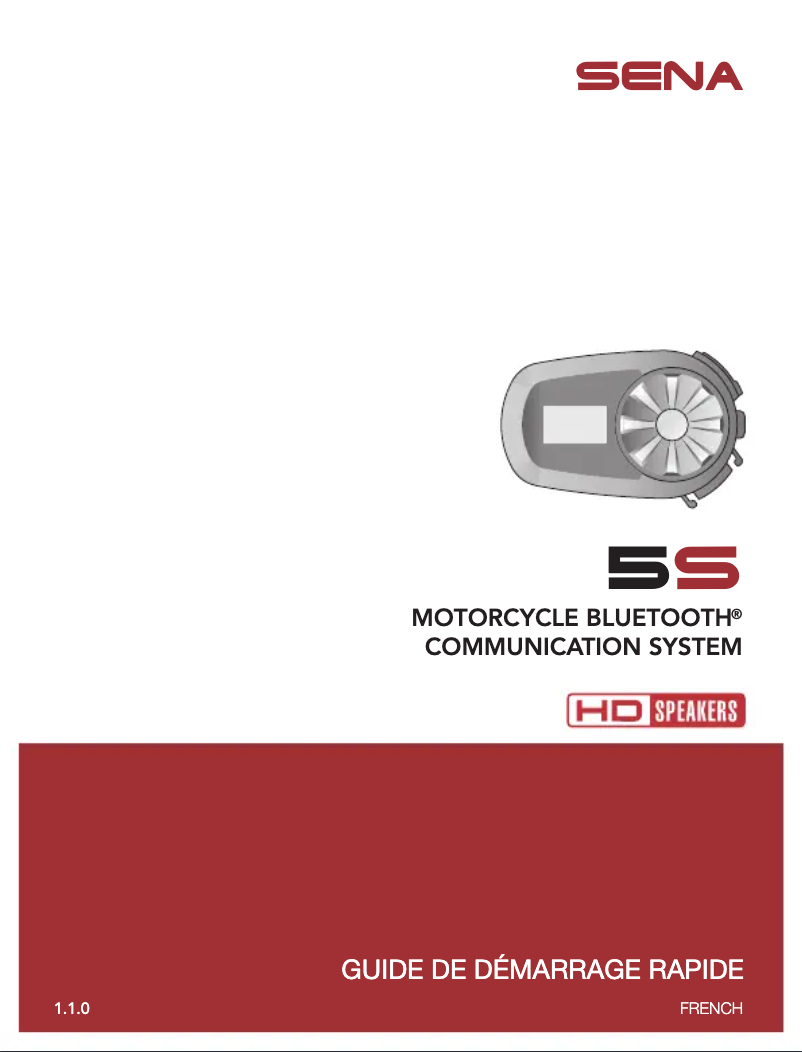 Page 1 de la notice Guide de démarrage rapide Sena 5S