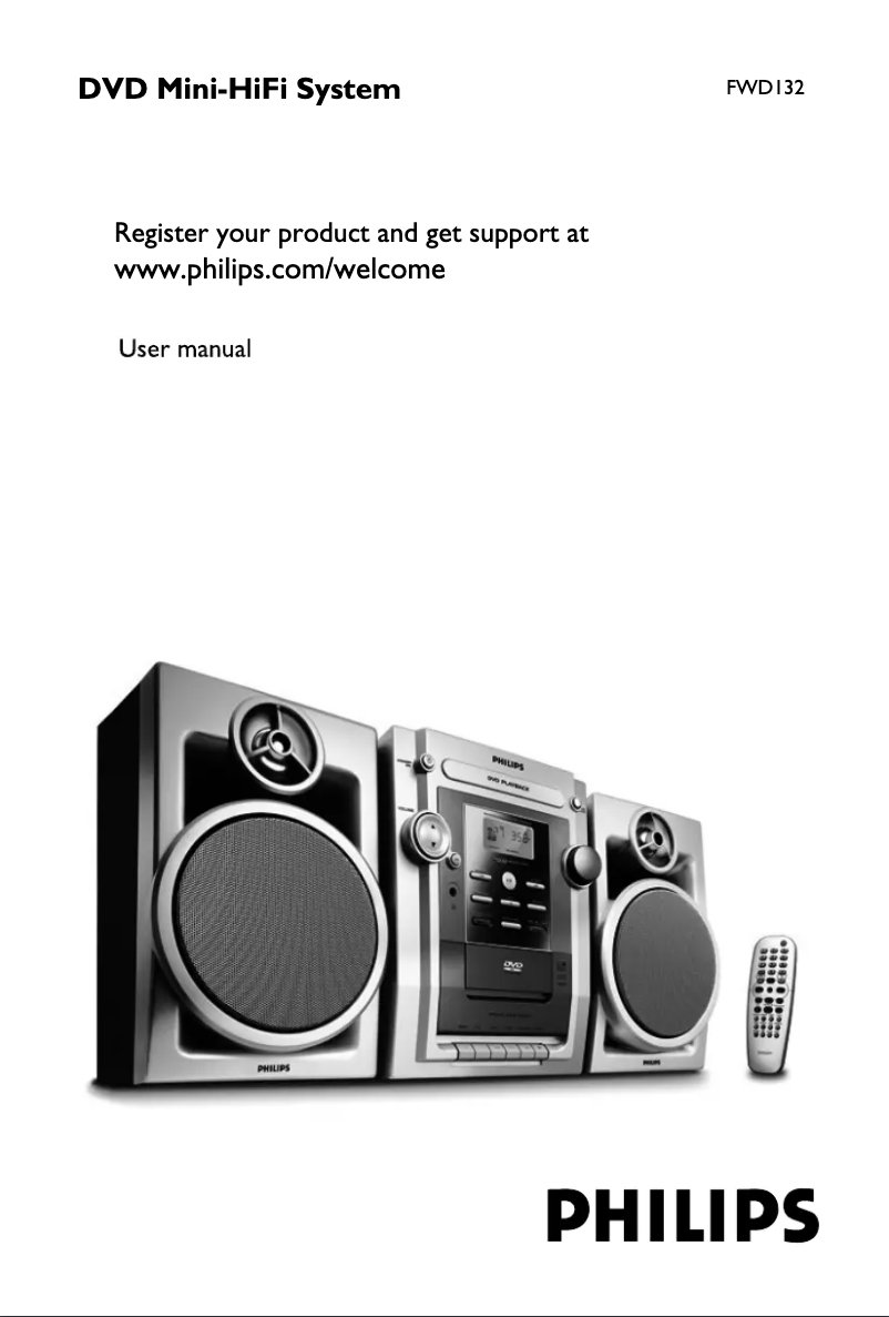 Page 1 de la notice Manuel utilisateur Philips FWD132