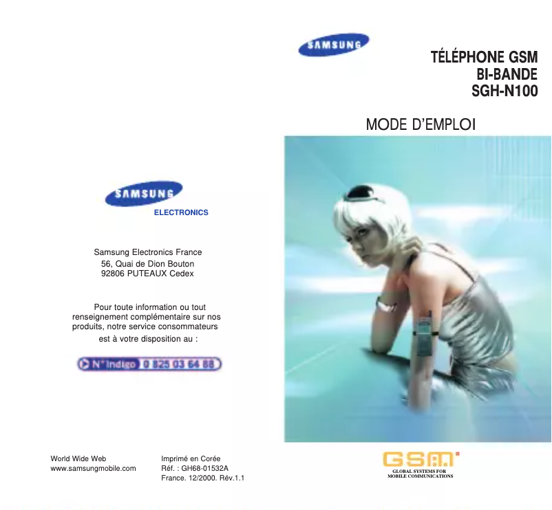 Página 1 del manual Manual de usuario Samsung SGH-N100SA